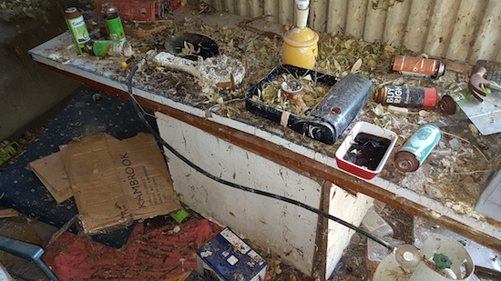 meth lab signs