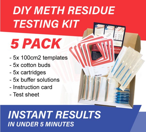 5 pack diy meth residue testing kit