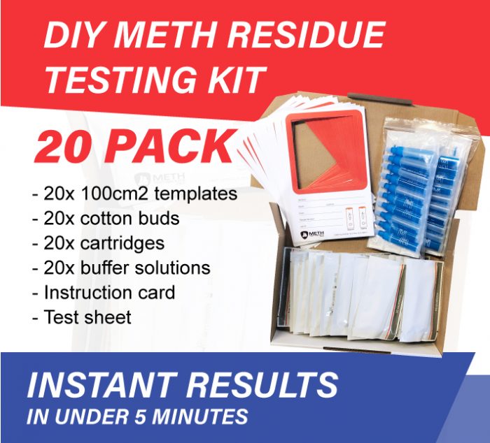 20-pack diy meth residue testing kits